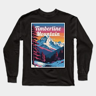 Timberline Mountain ski West Virginia USA Long Sleeve T-Shirt